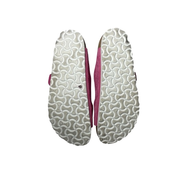 Birkenstock Arizona Soft Footbed Suede Leather Size 38 L7 M5 Fuchsia Tulip - Picture 6 of 7